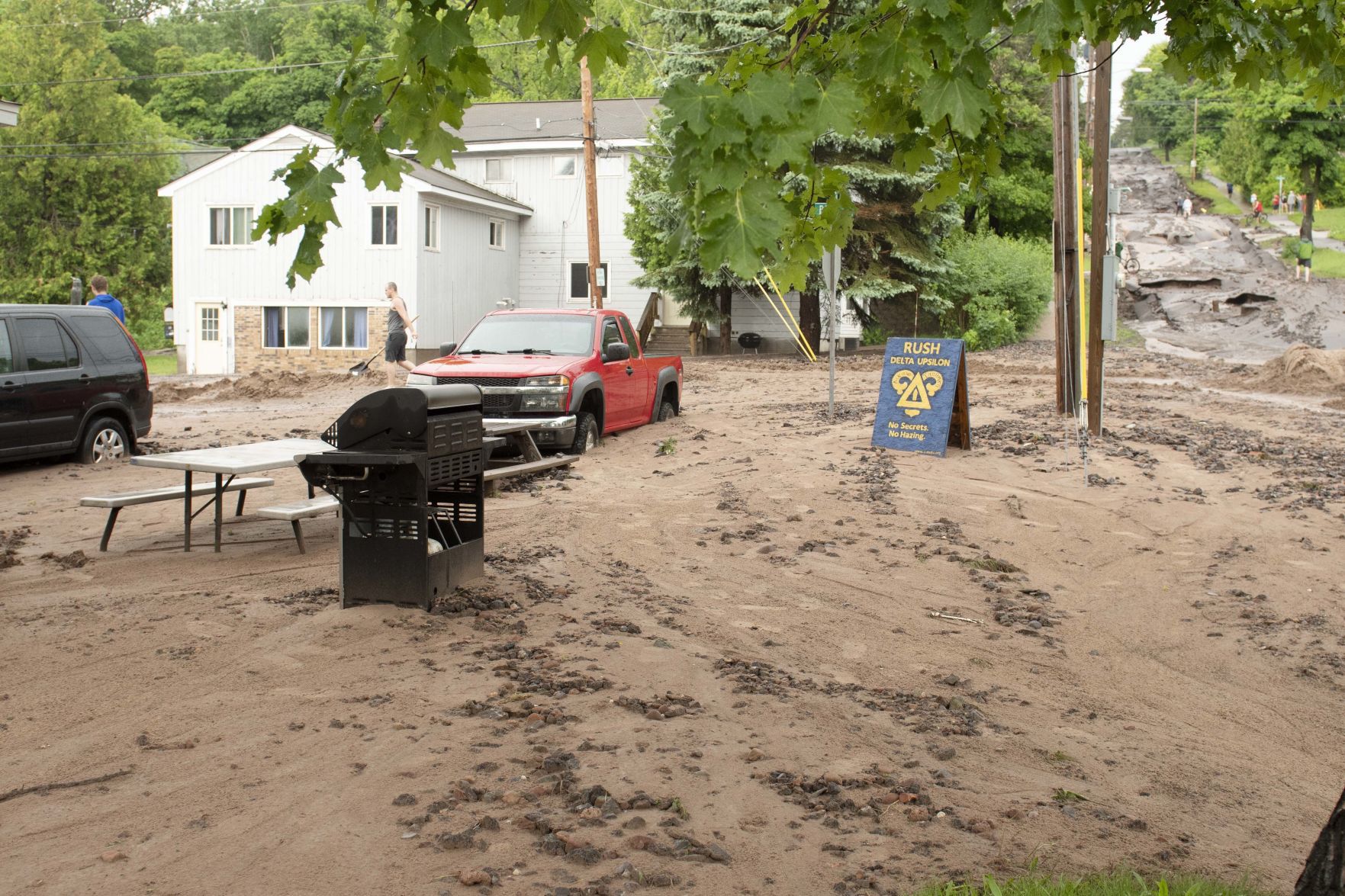 Houghton, Mich. flood damage, AP photo